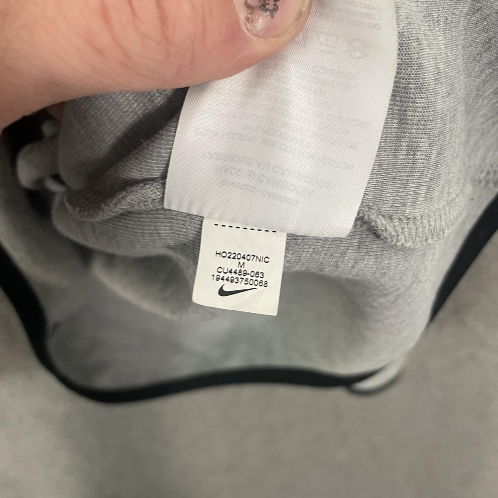 Nike Tech Fleece Hoodie Mens Medium Gray Full Zip Windrunner Sweatshirt CU4489 - Picture 7 of 9